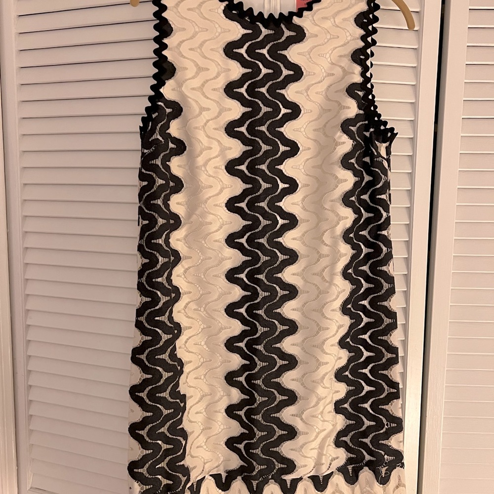Kate Spade White/Black Lace Dress, size 6, NWT